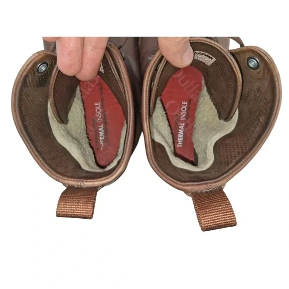 Vivobarefoot Boots Womens EU 41 US 10 Brown Leather Barefoot Thermal Chukka - Picture 8 of 15